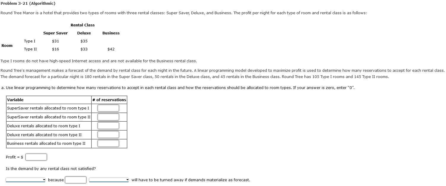  Type I rooms do not have high-speed Internet access and are