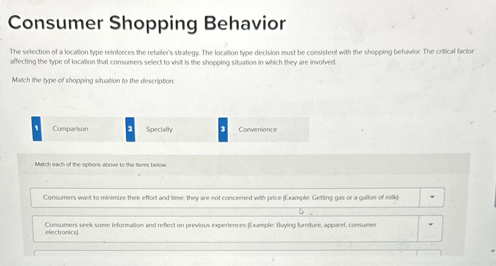  Consumer Shopping Behavior 