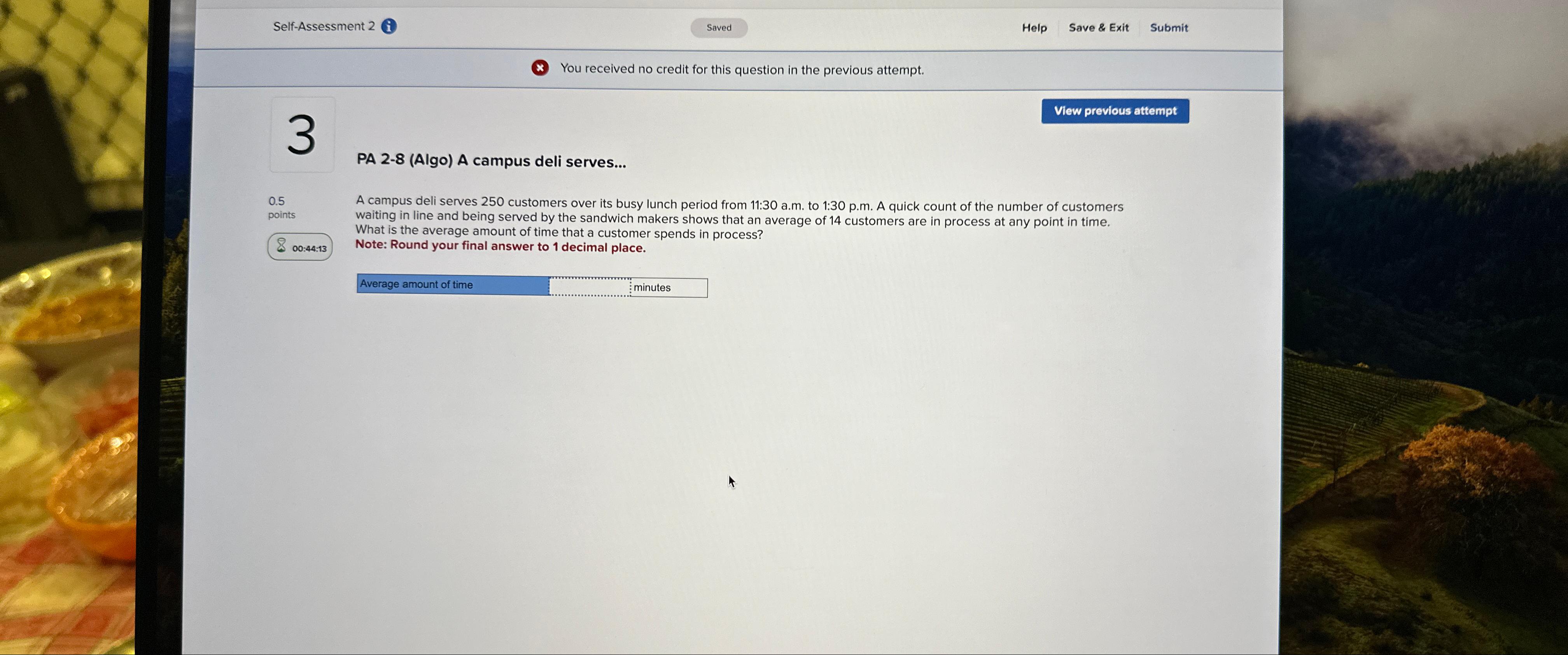  Self-Assessment 2 i Saved Help Save & Exit Submit 3 PA