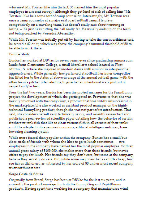 detailing the reasons behind your recommendation, and providing expectations the company should