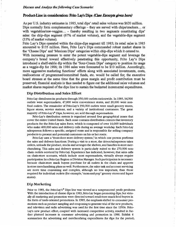 present performance metrics for the chip-dips lines 1. computing FL's present