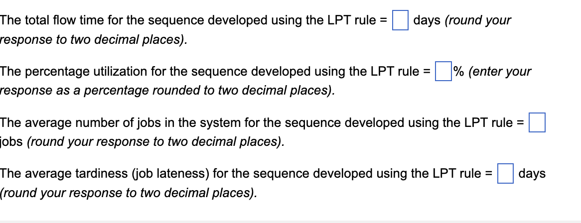 the jobs, the order is (to At ADM's maintenance facility, following jobs