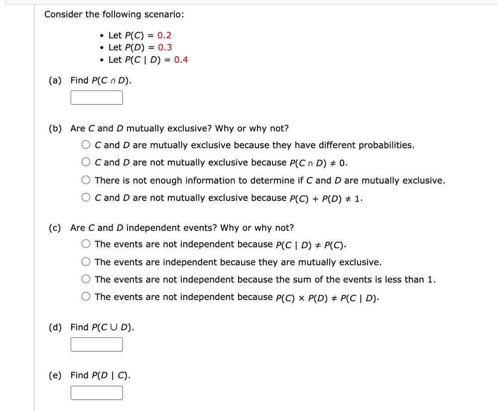  Consider the following scenario: (a) (b) () (d) (e) e Let