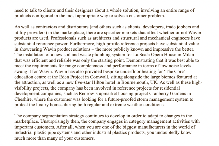 on your knowledge of B2B segmentation, Identify some of the bases that