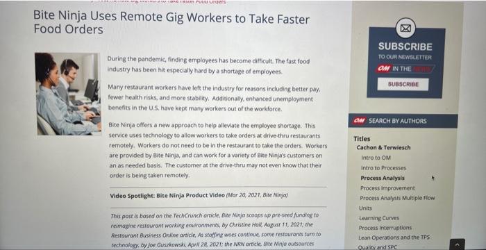 Take Faster Fast Food Orders and the related Bile Ninja Product Video