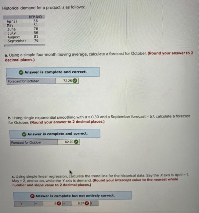 Can you please give the correct answer to the part that is