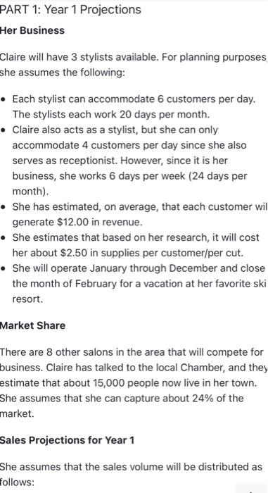 below, answer the serie: of questions presented in Part I and Part