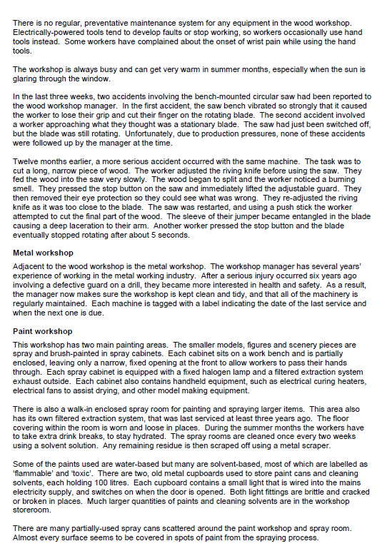 how well the health and safety risks while using the benchmounted circular