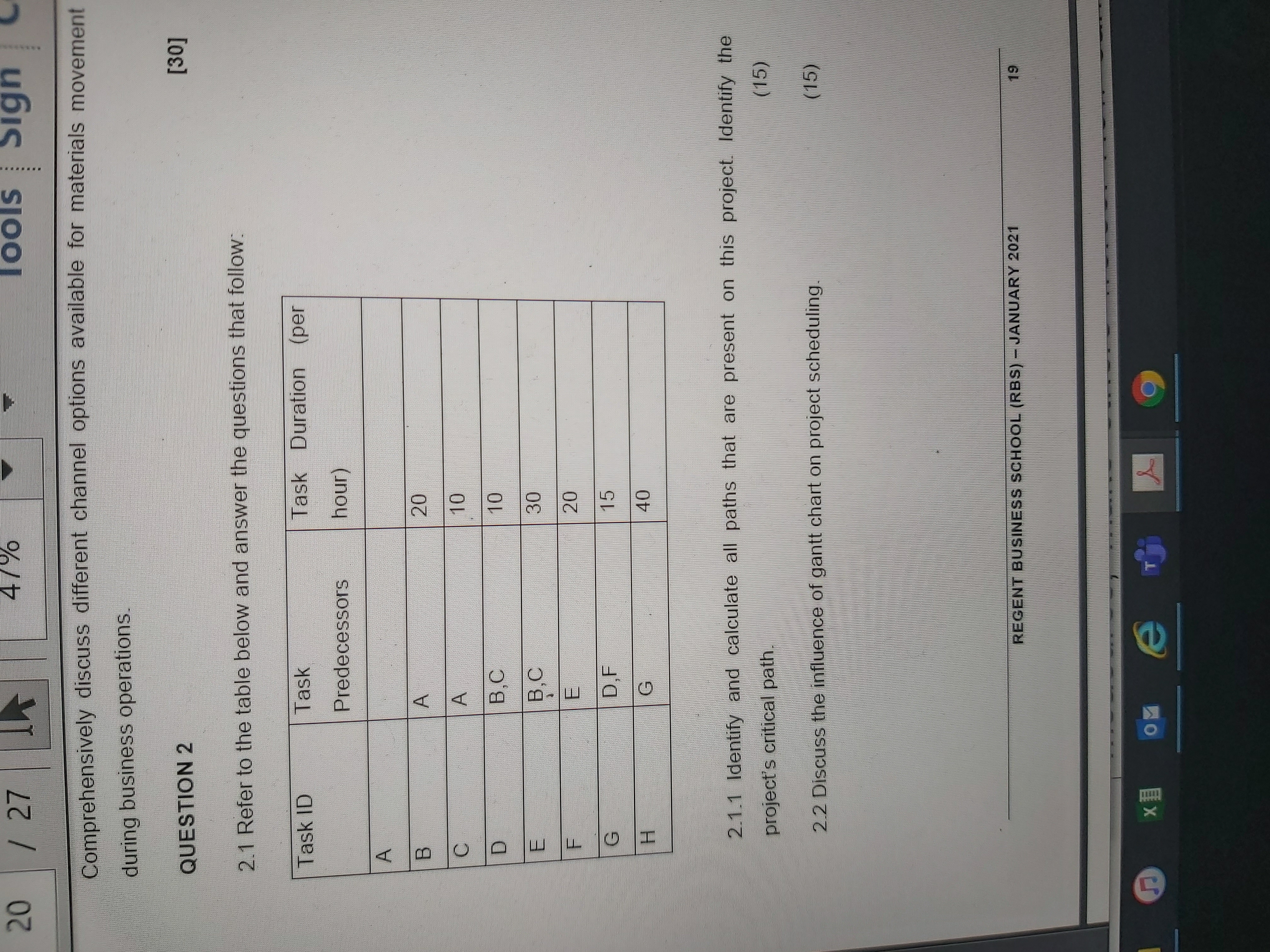 Question 2.1.1 only 20 / 27 4/ 90 Tools Sign C Comprehensively