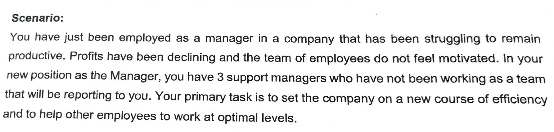 Considering that you will be making some changes on how the company