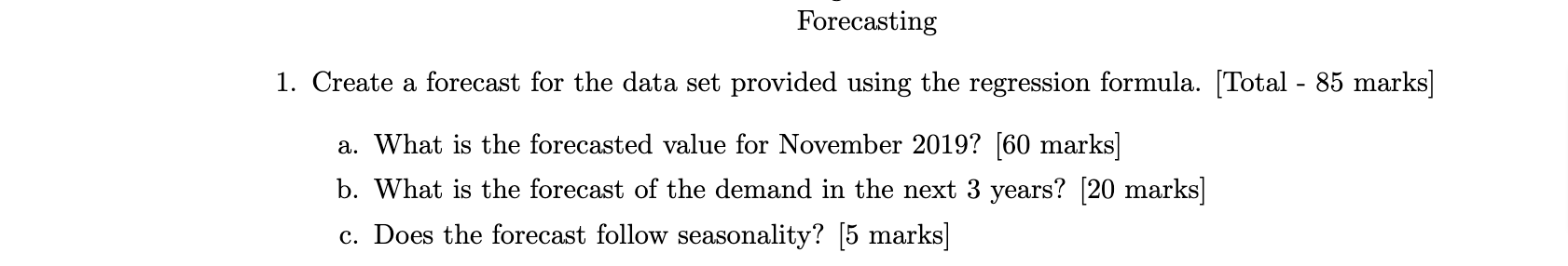  please this is the link to the data set on excel