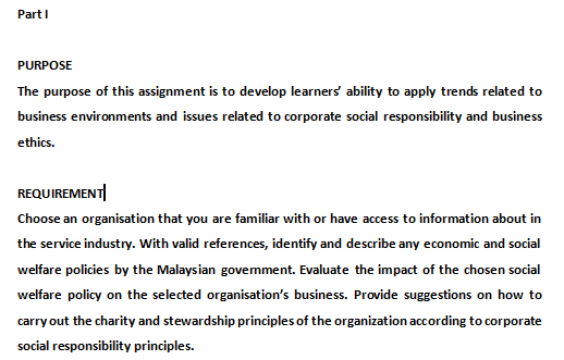  PURPOSE The purpose of this assignment is to develop learners' ability