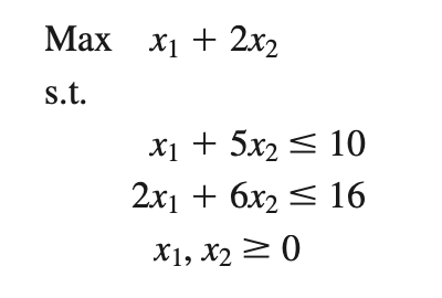 Module 3 - The Simplex Method Consider the following linear program: Write