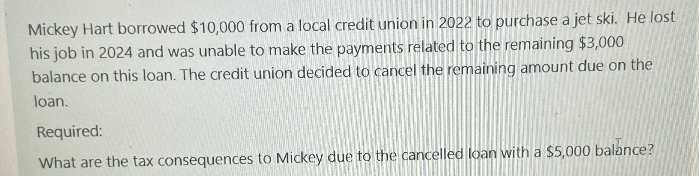  Mickey Hart borrowed $10,000 from a local credit union in 2022
