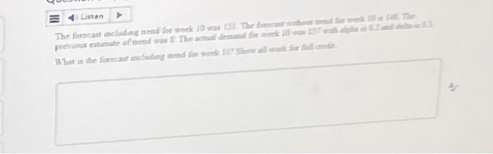  previouis estimate af temend was? The s