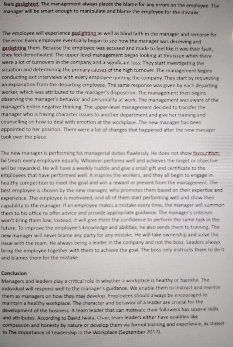  Individual Case Analysis: a. Students analyze the chosen case individually, applying