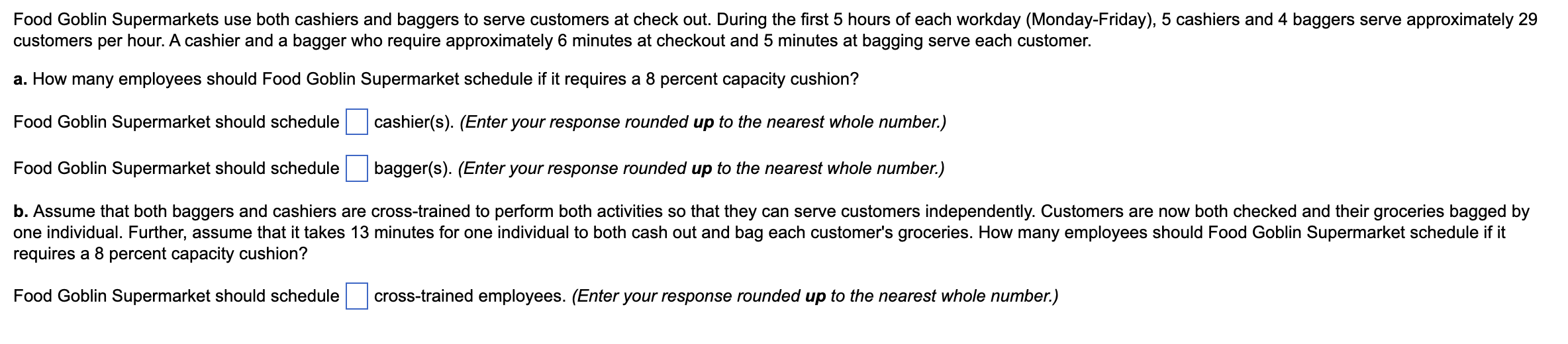 The answer should not be bigger than 20 for each spot. If
