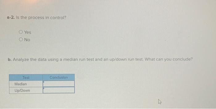 be investigated. Historically, the process has had a standard deviation equal to