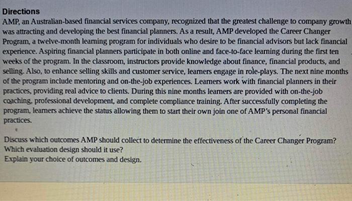  This what I came up with for the case study: Successful