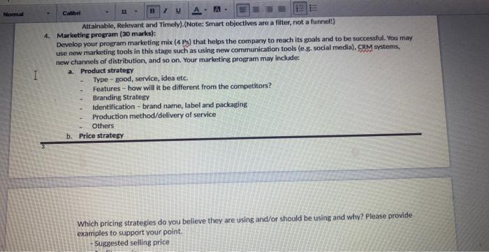 if you can answer the both parts it will be helpful Attainable,