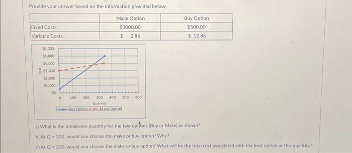  Provide your answer based on the information provided below; Make Option