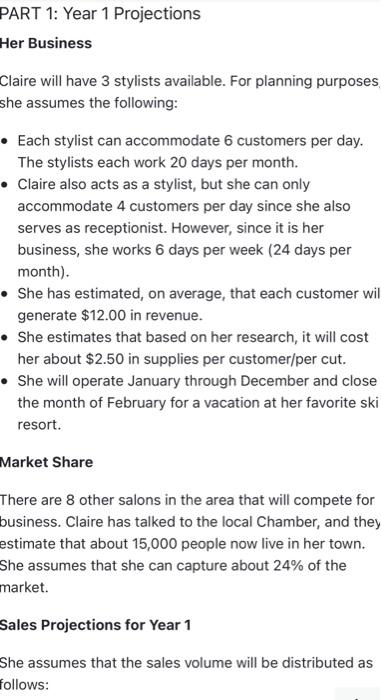 below, answer the serie: of questions presented in Part I and Part