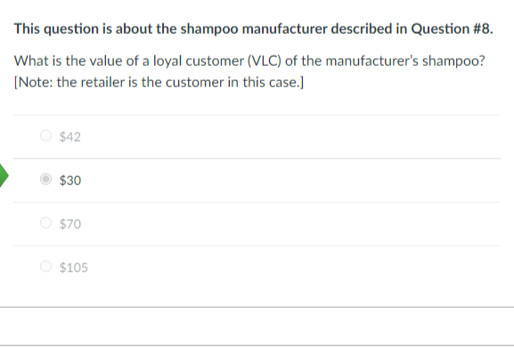 about the shampoo manufacturer described in Question \#8. At a strategy planning