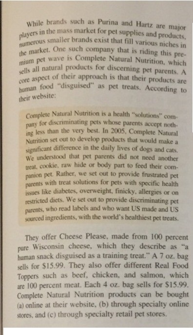 to teach consumers about Complete Natural Nutritions products such as Cheese Please