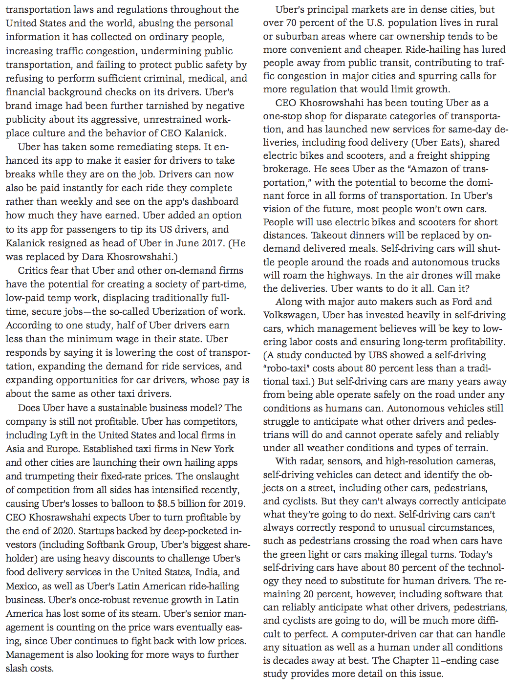 Solving Case Can Uber Be the Uber of Everything? CASE STUDY Y