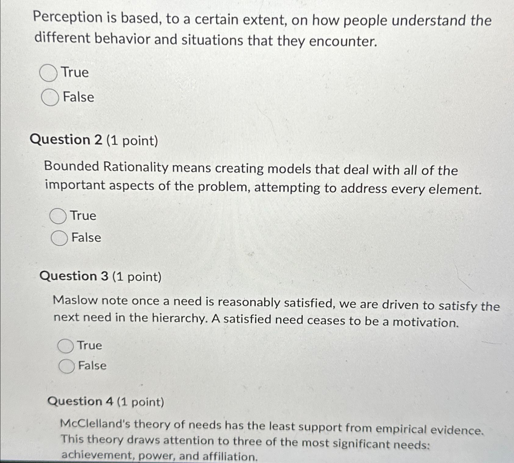  Perception is based, to a certain extent, on how people understand