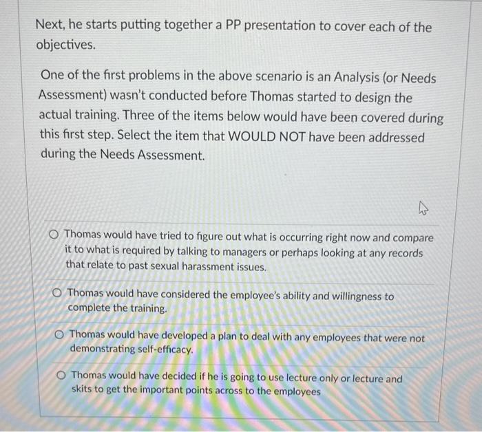 Thomas is the HR Manager for an upscale bar in KC; his