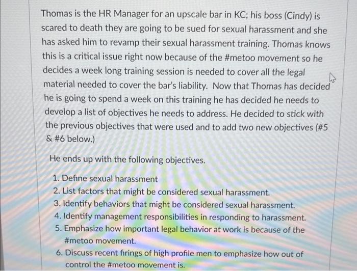 a week on this training he has decided he needs to develop