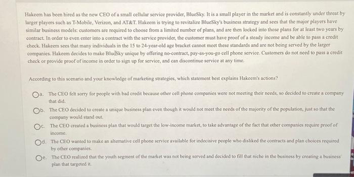  Hi I need help with this problem. Hakeem has been hired