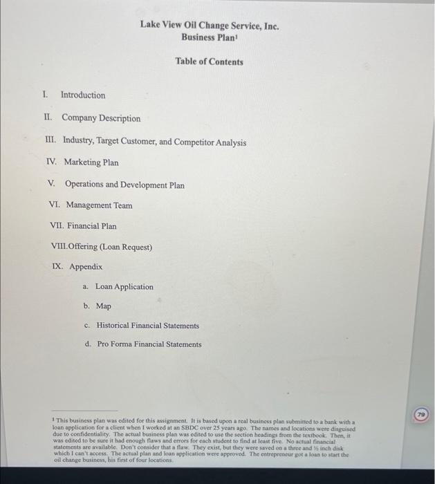 evaluate the following business plan, identify as many errors as possible (except