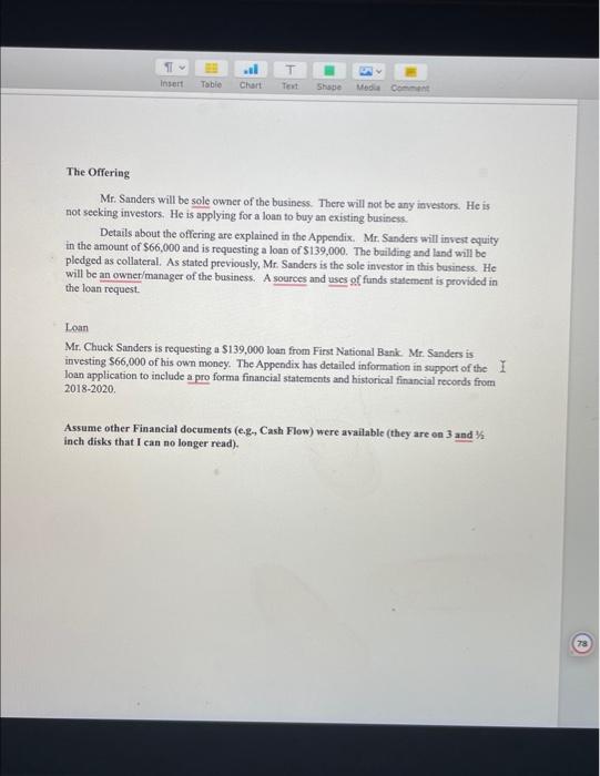 =237.82 oil change transactions $16.95/ per unit While the business will be