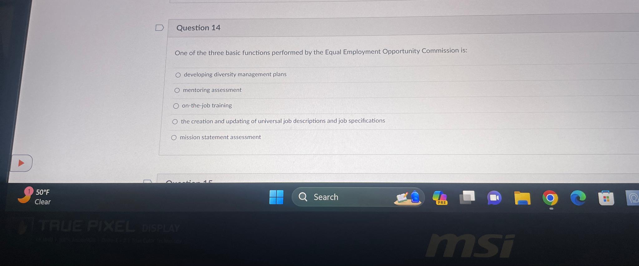  Question 14 One of the three basic functions performed by the