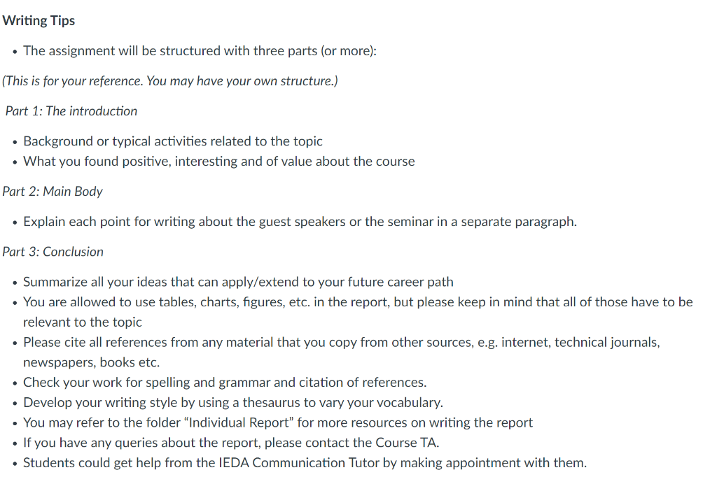 from the Course IEDA 1010/1020 in the Spring Term 2023 Instruction: Focus