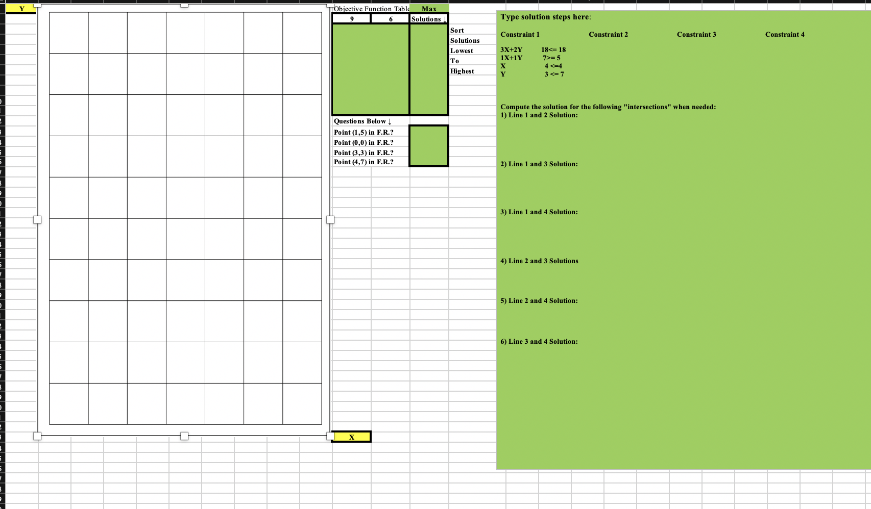 9: 40 Points Graph the following linear inequalities on the digital graph