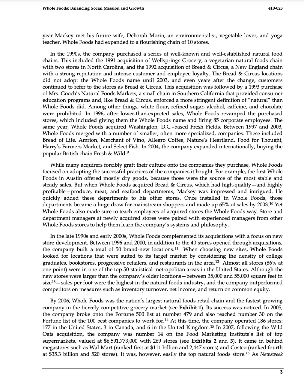 socially responsible, and profitable. To what extent does the evidence from the