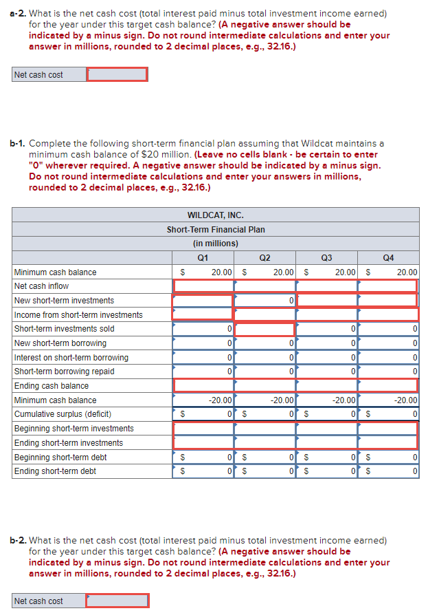 sales (in millions) for the next four quarters as follows: Sales for