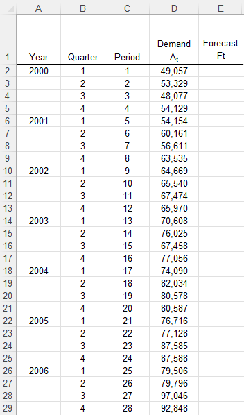 Prepare an Excel spreadsheet to solve the following problems. Make sure that