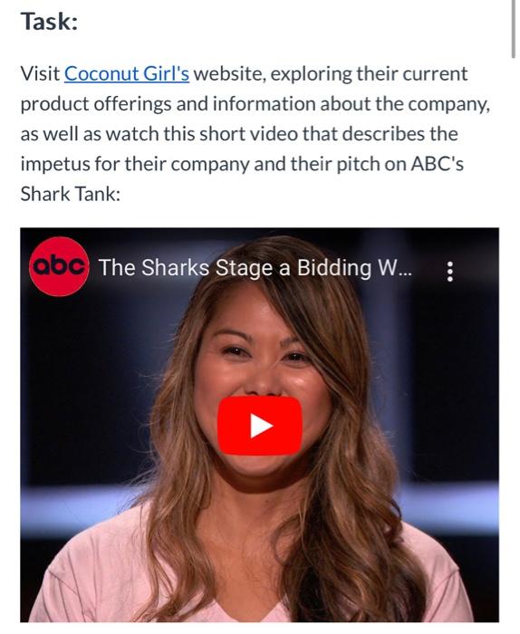  Task: Visit Coconut Girl's website, exploring their current product offerings and