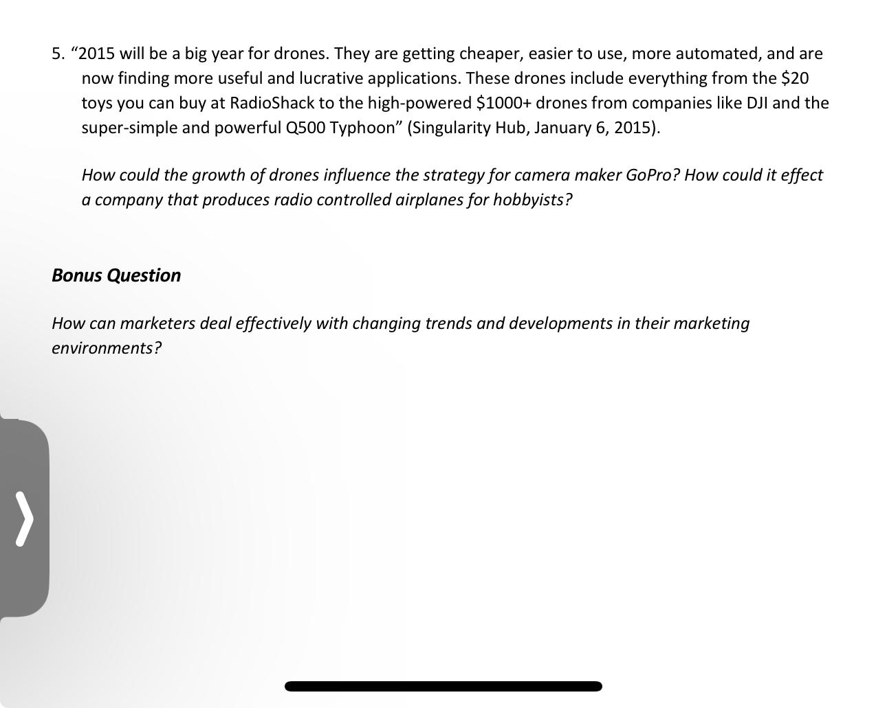  "2015 will be a big year for drones. They are getting