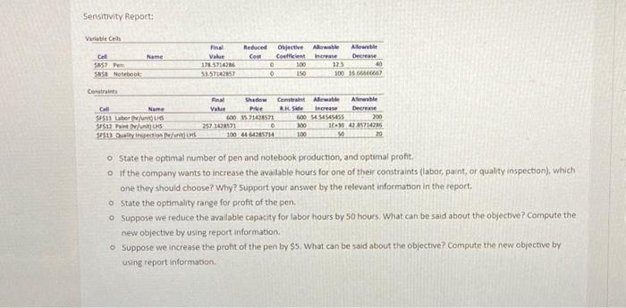 (P) and notebook (N). You are producing those two items, pen and