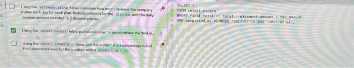 with right query's this is also the wrong answer for questin 1