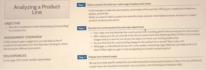 Analyzing a Product Line Analyzing a Product Line OBJECTIVE - Describe conviderations