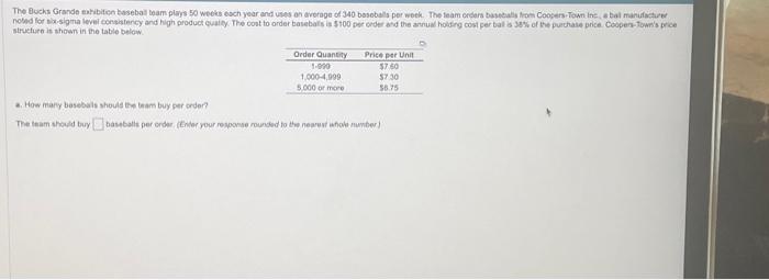  structure is shown in the table below. a. How mary basebals