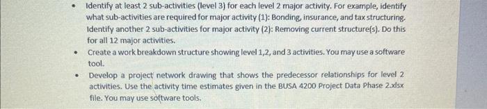 project estimation completion time. Using the data provided answer all questions if