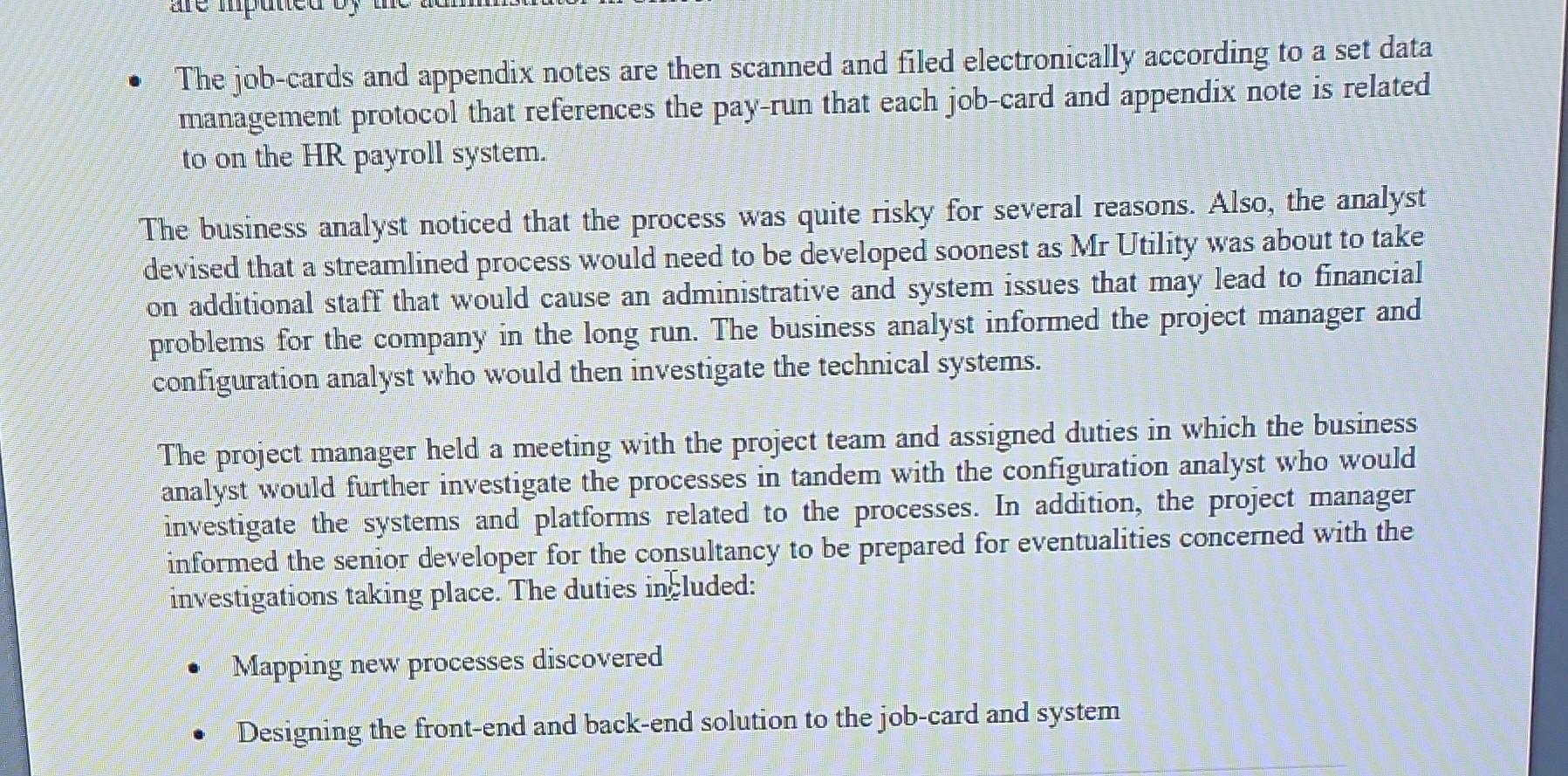 designs In addition, the project manager would need to create a revised