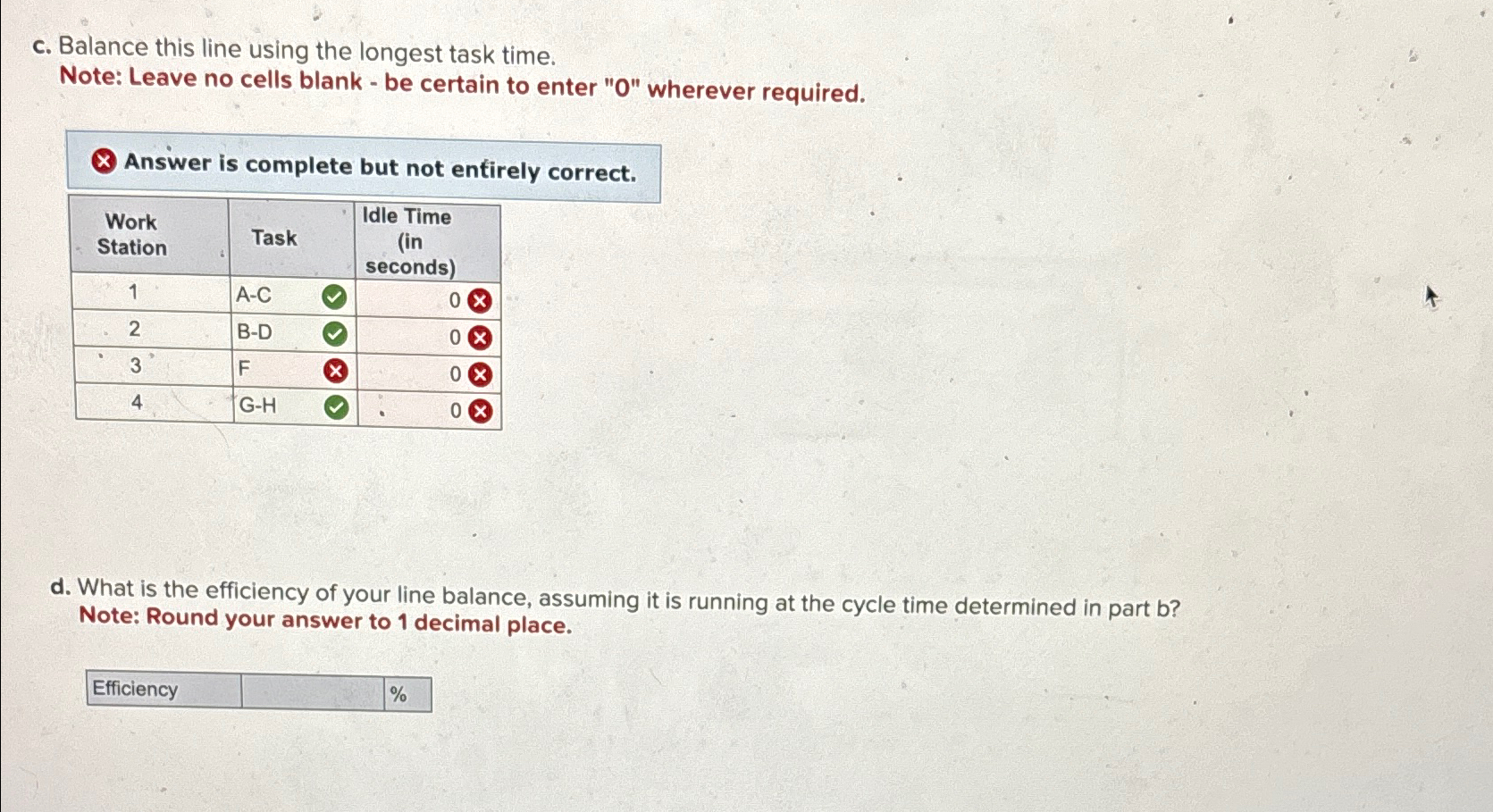  Problem 6-15(Algo) An assembly line is to operate eight hours per